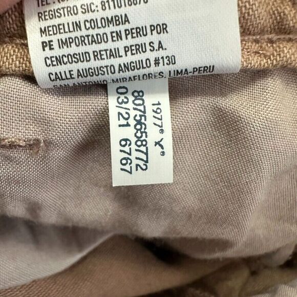 American Eagle Distressed Highest Rise Mom Shorts Women 2 Tan Festival Boho - Picture 5 of 6